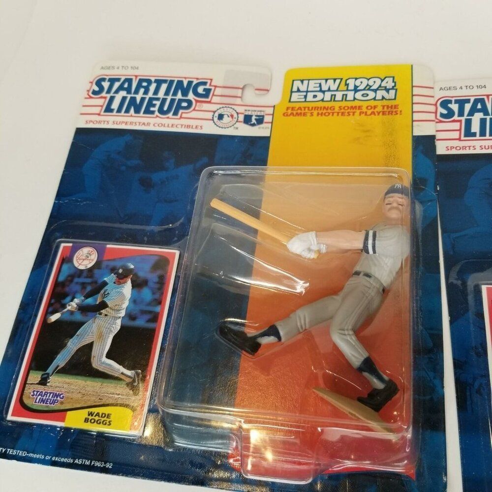 MLB Starting Lineup Wade Boggs New York Yankees 1994 Toronto Blue Jay Joe Carter - Picture 3 of 7